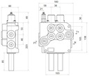 DISTRIBUIDOR HYDR. 2S 80L A1A1 AL CABLES BADESTNOST 