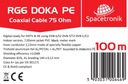 RG6 Spacetronik DOKA PE 4K Trishield кабель 100м