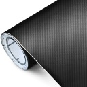 3D КАРБОНОВАЯ ФОЛЬГА УГЛЕРОДНЫЙ ШПОН ЧЕРНЫЙ 152 x 50 см МАТОВЫЙ ДЕКОР