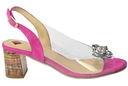 Sandále Maccioni 477I Kožené Rose Fuxia Originálny obal od výrobcu škatuľa