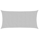 СОЛНЕЧНЫЙ ПАРУС СВЕТЛО-СЕРЫЙ 7X4M 100% ПОЛИЭСТЕР