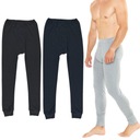 ZESTAW 3 MĘSKICH KALESONÓW TERMOAKTYWNYCH BAWEŁNA S/M CIEPŁE KOMFORTOWE