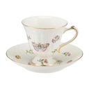 Чашка чайная 180 мл с блюдцем LEDA IVORY VILLA ITALIA