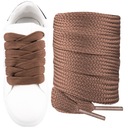 Szerokie grube sznurówki BRĄZOWE do butów Campusy 15mm płaskie Sulpo 120 cm