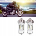 LUZ MOTOCICLETA DIODO LUMINOSO LED 80W H6/P15D 2 PIEZAS 