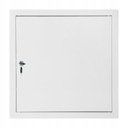 МЕТАЛЛИЧЕСКАЯ ДВЕРЬ INSPECT, БЕЛЫЙ КЛЮЧ, 60x60