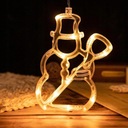 Оформление окна СНЕГОВИК LED ТЕПЛЫЙ СВЕТ