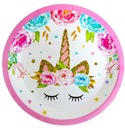 Тарелки на день рождения Единорог 18 см