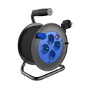 Катушечный удлинитель MINI, 4 розетки 2P+Z (шуко),