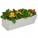 ДЕРЕВЯННЫЙ САДОВЫЙ БАЛКОННЫЙ ЯЩИК 54 СМ, БЕЛЫЙ