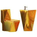 Унитаз компактный унитаз DIAMOND PION + ОТДЕЛЬНО СТОЯЩАЯ РАКОВИНА GOLD SWISS