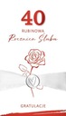 БИЛЕТ НА ЮБИЛЕЙ СВАДЬБЫ 40 - РУБИНОВА