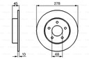 DISCOS ZAPATAS PARTE TRASERA BOSCH NISSAN PRIMERA HATCHBACK 