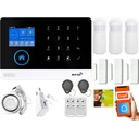 Alarm bezprzewodowy GSM + WiFi z aplikacją TUYA zestaw 3x CZUJKA PIR DRZWI