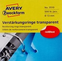 Štítok výstužné krúžky Q13mm transparentný EAN (GTIN) 4004182035108