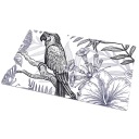 Ozdobna mata ochronna blatu 100x50 Rysowana papuga