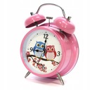 ЧАСЫ СОВА С БУДИЛЬНИКОМ ДЛЯ ДЕТЕЙ, РОЗОВЫЙ БУДИЛЬНИК
