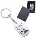 Брелок СЕРДЦЕ с гравировкой Бесплатный ДЕНЬ СВЯТОГО ВАЛЕНТИНА