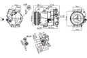 NISSENS COMPRESOR DE ACONDICIONADOR CHEVROLET CRUZE OPEL ASTRA J ASTRA J 