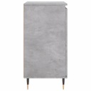 vidaXL Komoda, sivý betón, 60x35x70 cm, materiál na báze dreva Farba nábytku Zlatý dub