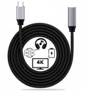 КАБЕЛЬ Удлинительный кабель USB-C, гнездо Thunderbolt 3, 4K, 60 Гц, 10 ГБ, 100 Вт, 1 м