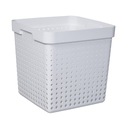 KOSZYK 29,6X29,6X29,6 BIALY
