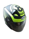 CASQUE OUVERT NOIR JAUNE POUSSOIR AWINA XLphoto 4