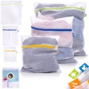 3 сетчатых мешка LAUNDRY для стирки нижнего белья носков бюстгальтеров в стиральной машине.