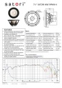SB Acoustics 7,5″ SATORI MW19PNW-4 / Бумажный мидвуфер