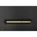 Кнопка смыва для унитаза Alcaplast/Delfin M1878-7, черный матовый/золотой матовый