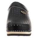 Topánky Dreváky Kožené dreváky Dámske Buxa Supercomfort Čierne Dominujúci vzor bez vzoru