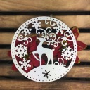 КРАСИВЫЙ АЖУРНЫЙ ОЛЕНЬ РОЖДЕСТВЕНСКОЕ УКРАШЕНИЕ В ДВЕРЬ ОКНО РОЖДЕСТВЕНСКАЯ ЕЛКА XXL 39СМ