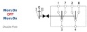 Rocker switch, (I)-0-(II), mom-off-mom, 12V or 24V, 6-pin, function lightin (18300040556) фото min 8