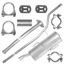 Комплект глушителя Peugeot 206+ PLUS 09-12 1.1 1.4