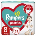 PAMPERS БРЮКИ 8 ПОДГЛОНКИ 32 ШТ 19+кг