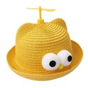 Detská čiapka proti slnku, priedušná, ľahká, roztomilá, žltá Veľkosť 0 – 200 cm