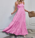 Dámske šaty na voľný čas Sling pás pásik Resort Dress Summer Resort, S Dominujúca farba iná