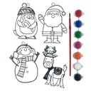 4x ПОДВЕСКА «РИСОВАННЫЙ ШАР» «РОЖДЕСТВЕНСКАЯ ЕЛКА», ВИТРАЖ