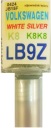 VW LB9Z K8K8 WHITE SILVER LAKIER SAMOCHODOWY ZAPRAWKA DO RYS 10 ML ARA