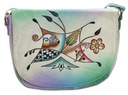 Piękna torebka folk ręcznie malowana skóra handmade Waga produktu z opakowaniem jednostkowym 1.015 kg