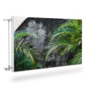 MAGNETIC коврик для радиатора Пальмовые листья Бетон