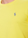 Pánske tričko polo ralph lauren Bavlnené pánske tričko žlté PREMIUM Výstrih okrúhly