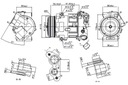 COMPRESOR DE ACONDICIONADOR DS DS 3 DS 4 DS 5 DS 7 CITROEN BERLINGO 