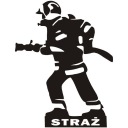 Наклейка FIREMAN C062 Автомобиль пожарной команды