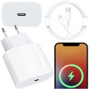 RÝCHLA NABÍJAČKA SIEŤOVÁ USB C 20W + KÁBEL LIGHTNING 1M PRE IPHONE 12 13 14