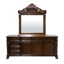 СТИЛЬНЫЙ ДЕРЕВЯННЫЙ БУМАН - БОЛЬШОЙ СУНДУК С ЗЕРКАЛОМ