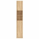 vidaXL Kúpeľňová skrinka, dub sonoma, 32x25,5x190 cm, drevotrieska Šírka nábytku 32 cm