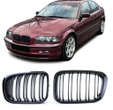 РЕШІТКИ РЕШІТКА РЕШІТКА РАДІАТОРА ЧОРНИЙ БЛИСК BMW E46 СЕДАН TOURING ПЕРЕД РЕСТАЙЛОМ 1998-2001  (17263398541) фото min 9
