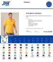 Koszulka Polo Męska JHK rozmiar L PORA210FGL Materiał dominujący bawełna
