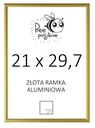 ЗОЛОТАЯ АЛЮМИНИЕВАЯ РАМКА 21x29,7 ДИПЛОМ 29,7x21